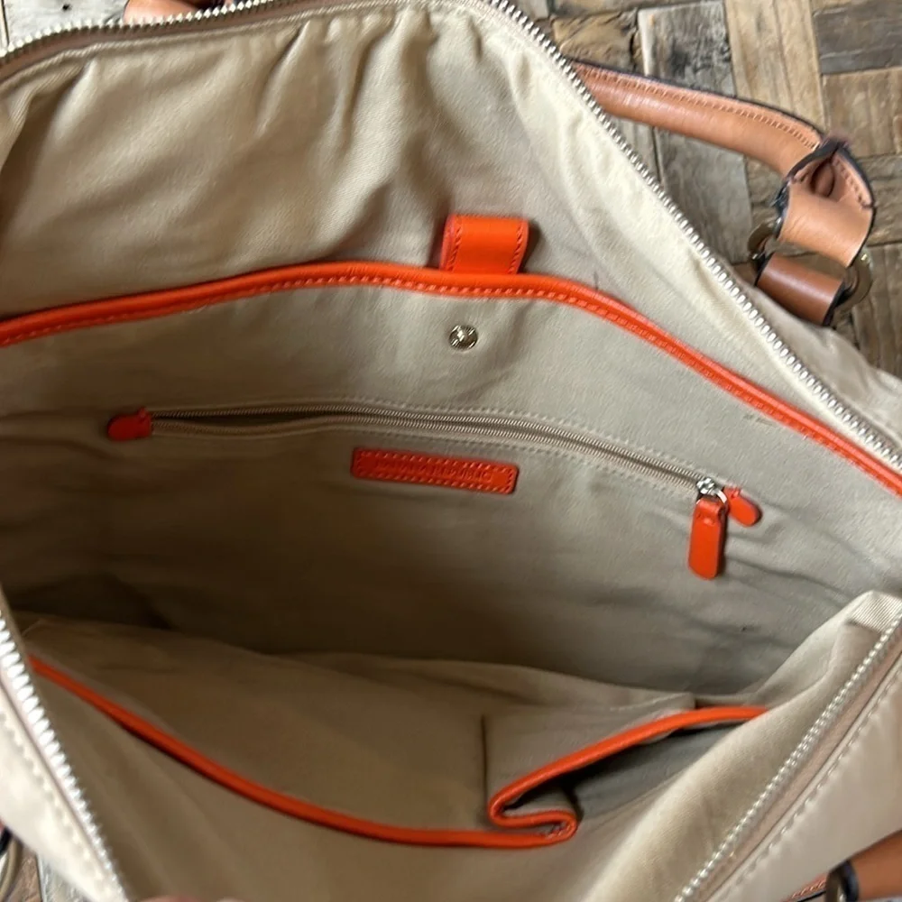 Banana Republic Nylon Leather Laptop Bag